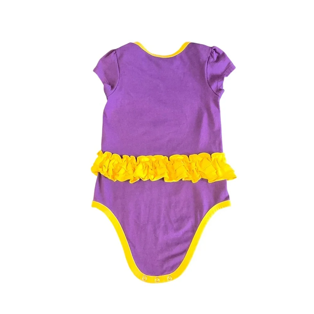 NBA Los Angeles Lakers Court Princess Purple Ruffle Bodysuit 24M PO22543